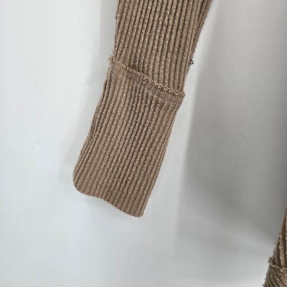 We The Free Women's Brushed Ribbed Knit Cowl Neck Oversized Split Back Sweater - Picture 6 of 10